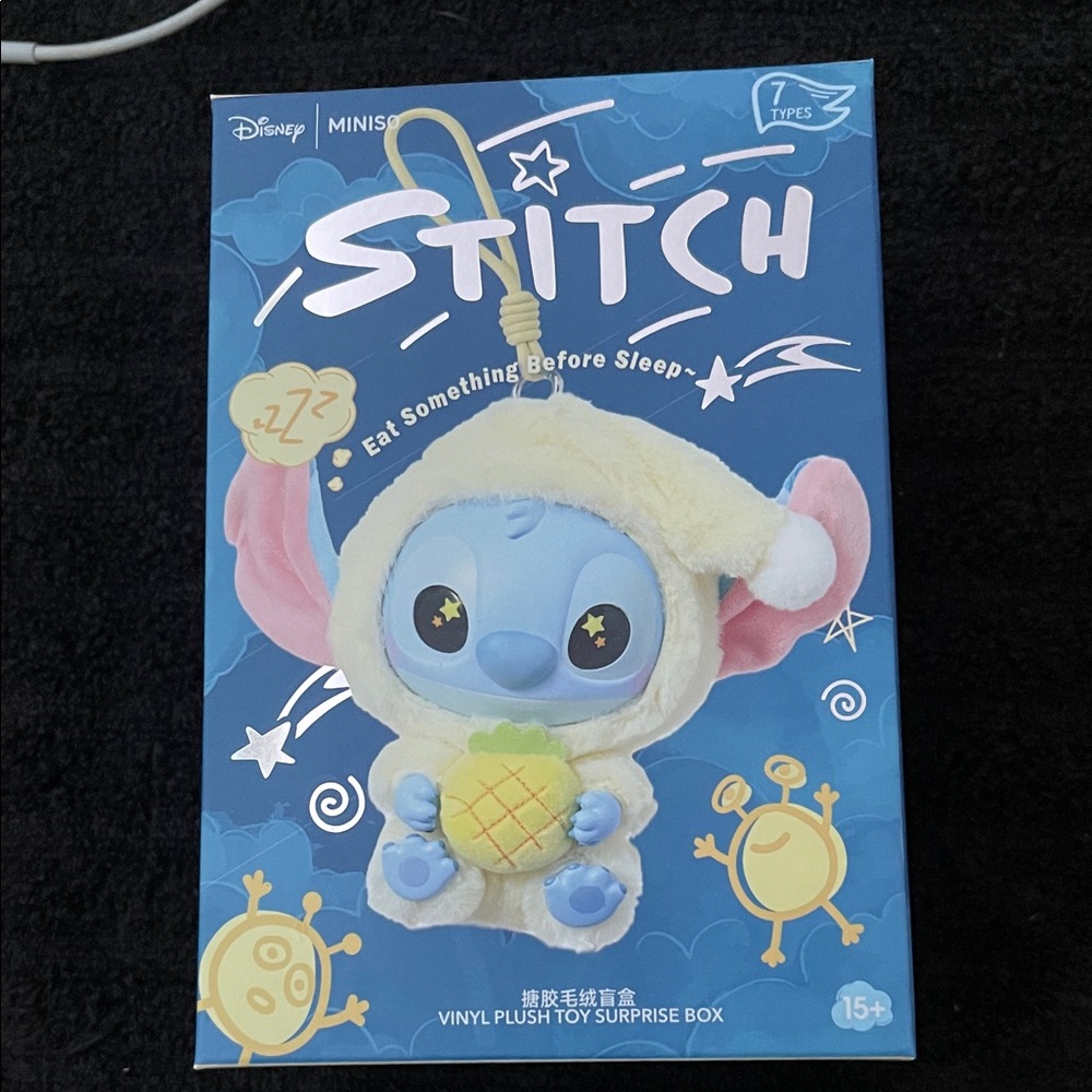 Disney Miniso Stitch (Eat Something Before Sleep) Vinyl Plush Surprise Box
